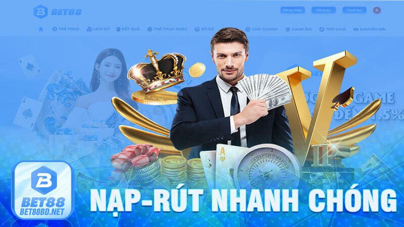 Những lợi ích khi nạp tiền ở bet88